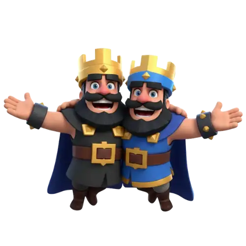Reyes de Clash Royale dando la bienvenida a nuevos jugadores